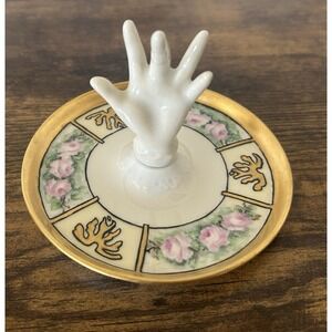 Antique TV Limoges France Ring Holder Hand Painted Dresser Decor Stunning‎ Gift